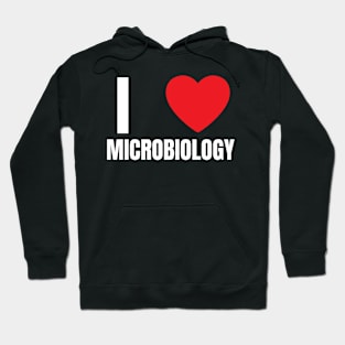 I Love Heart Microbiology Hoodie